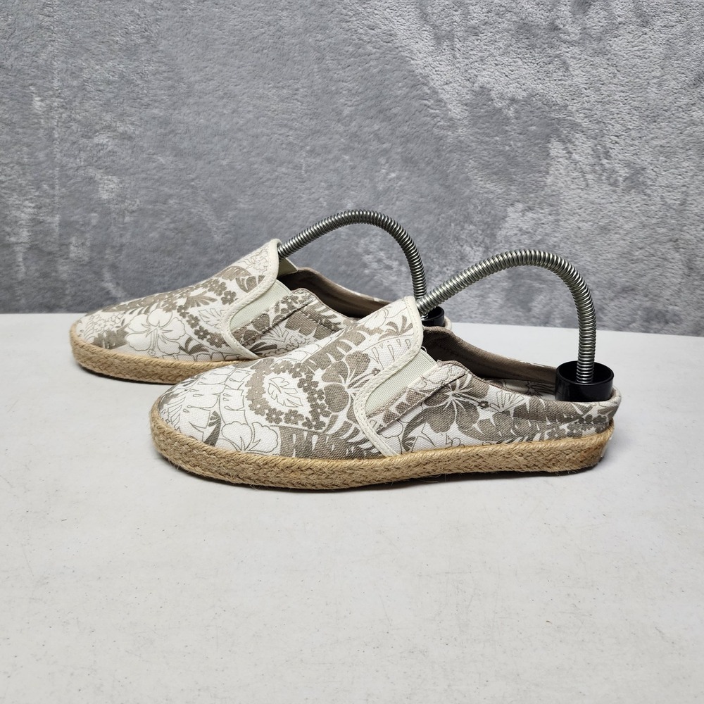 Tommy Bahama Mules Shoes Womens Size 8 Tropical Floral Canvas Slip On Espadrille - Picture 5 of 12